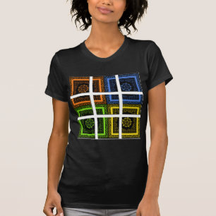Quadrat in einem Kästchen T-Shirt