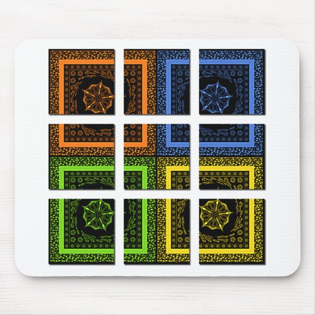 Quadrat in einer Schachtel Mousepad (Vorne)