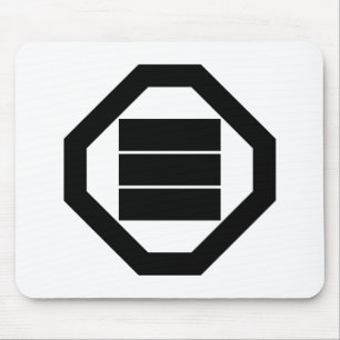 Quadrat Kanji Zeichen für drei in Oshiki Mousepad