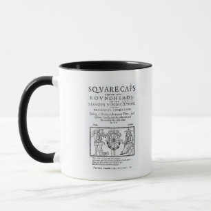Quadrat-Kappen machten zu Rundköpfe, 1642 Tasse