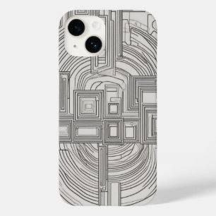 Quadrat Linien Kunst Case-Mate iPhone 14 Hülle