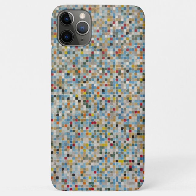 Quadrat Mosaik Mehrfarbiges Fliesenmuster (Foto) Case-Mate iPhone Hülle (Rückseite)