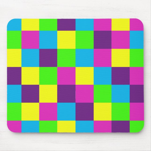 Quadrat-Muster Mousepad (Vorne)