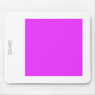 Quadrat - Neon Lila und Weiß Mousepad