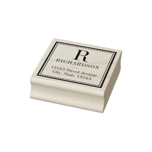 Quadrat Personalisierte Briefmarke Gummistempel
