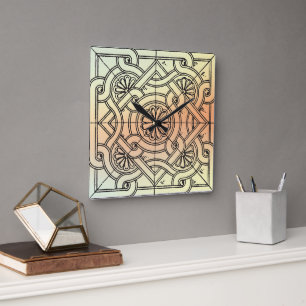 Quadrat Quadratische Wanduhr
