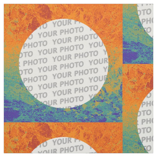 Quadrat Rahmen Spritzer IV + Ihr Foto Stoff (Muster)