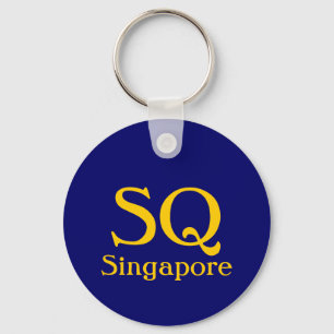 QUADRAT, Singapur Schlüsselanhänger