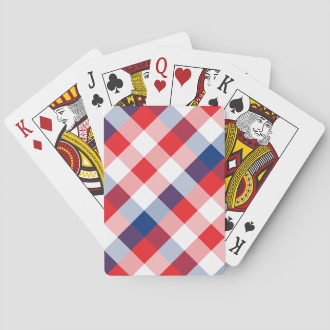 Quadrat und Farbe 3 Spielkarten (Rückseite)