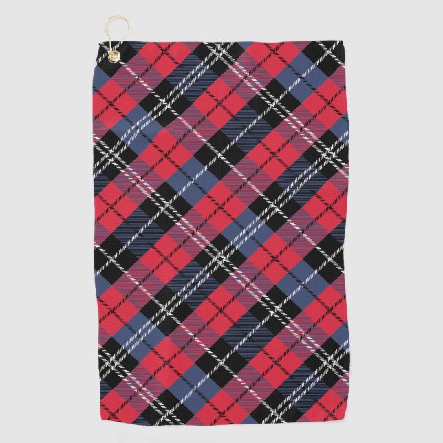 Quadrat und Farbe Golfhandtuch (Vorderseite)