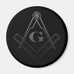 Quadrat und Kompass-Magnet Magnet