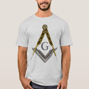Quadrat und Kompass mit allem sehenden Auge T-Shirt