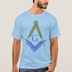 Quadrat und Kompass mit allem sehenden Auge T-Shirt