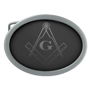 Quadrat und Kompass mit Einfügung G Ovale Gürtelschnalle