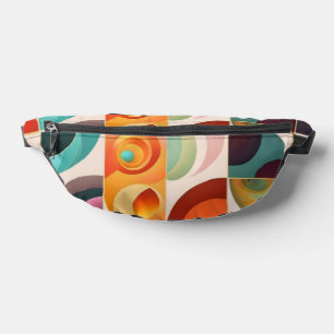 Quadrate Abstrakt Retro Moderne Sammlung Bauchtasche