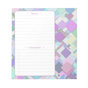 Quadrate   Daily Notes and Checklist Notepad Notizblock