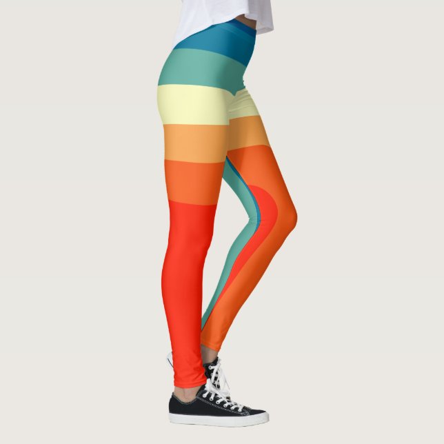 Quadrate der 70er Jahre Leggings (Rechts)