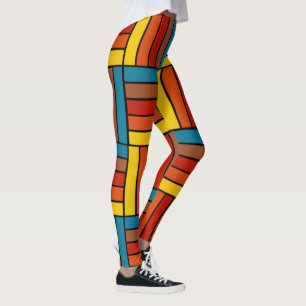 Quadrate der 70er Jahre Leggings
