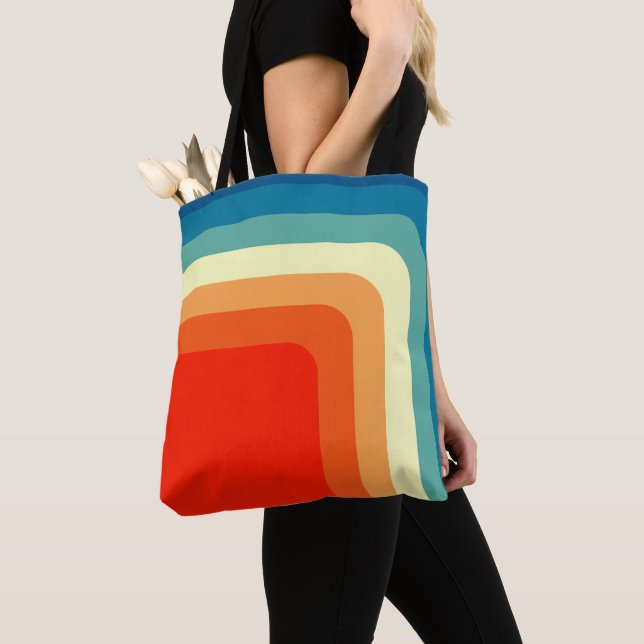 Quadrate der 70er Jahre Tasche (Von Nahem)