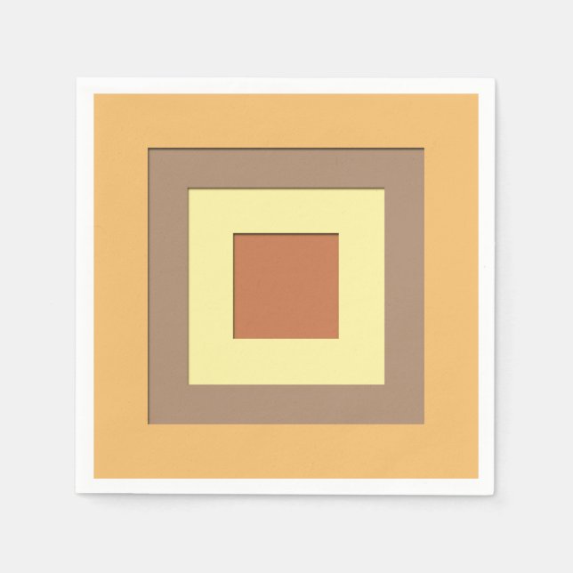 Quadrate der Schichten Mitte des Jahrhunderts - Er Serviette (Vorderseite)