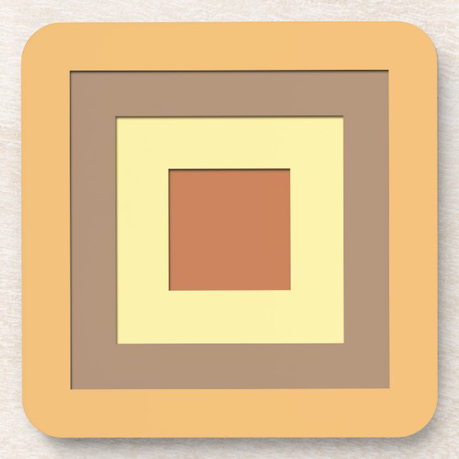 Quadrate der Schichten Mitte des Jahrhunderts - Er Untersetzer (Vorderseite)