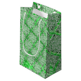 Quadrate, Fake, grünes Fake Kleine Geschenktüte