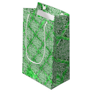 Quadrate, Fake, grünes Fake Kleine Geschenktüte