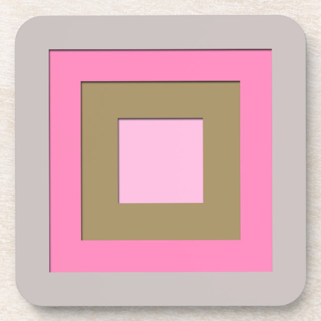 Quadrate in der Mitte des Jahrhunderts - grau / gr Untersetzer (Vorderseite)