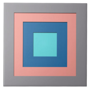 Quadrate in der Mitte des Jahrhunderts - grau, pfi Fliese