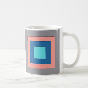 Quadrate in der Mitte des Jahrhunderts - grau, pfi Kaffeetasse