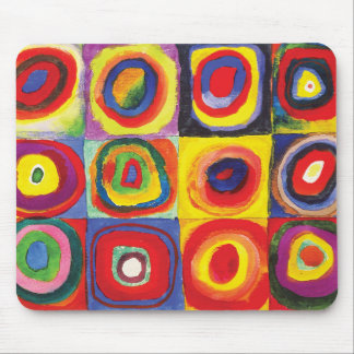 Quadrate mit konzentrischen Kreisen Hiroaki Takaha Mousepad