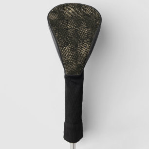 Quadrate mit Kratzern oder dunkelbraunen Würfeln Golf Headcover