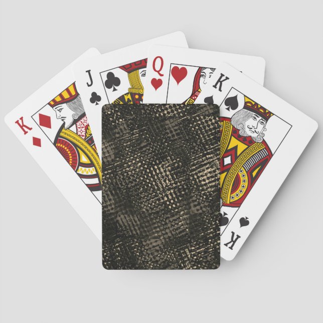 Quadrate mit Kratzern oder dunkelbraunen Würfeln Spielkarten (Rückseite)
