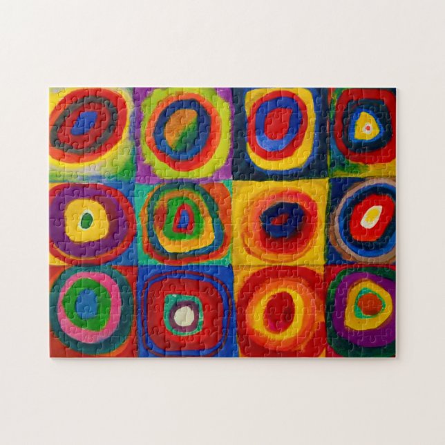 Quadrate mit Kreisen, Abstrakt, Wassis Kandinsky (Horizontal)
