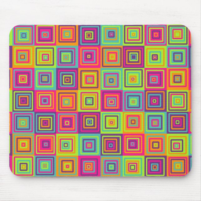 Quadrate-Muster Mousepad (Vorne)