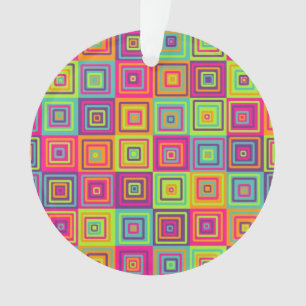 Quadrate-Muster Ornament