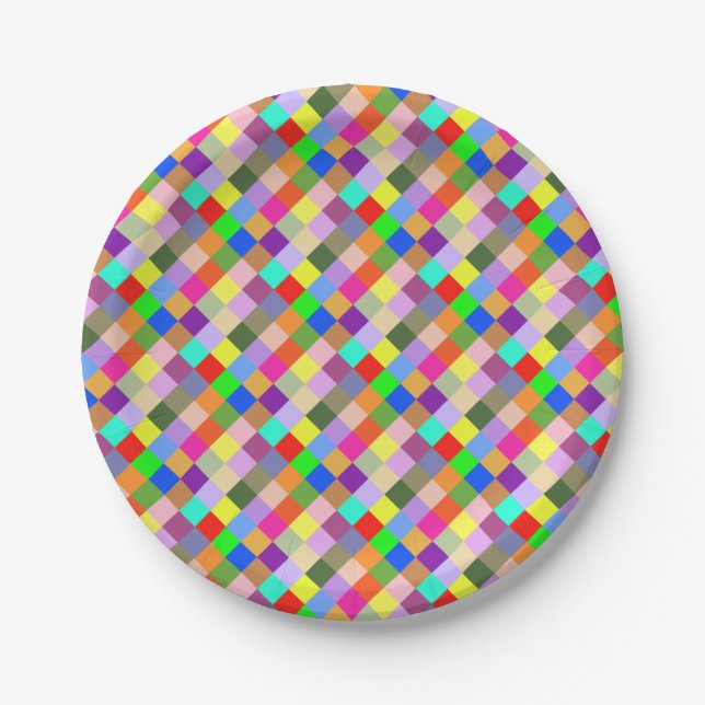 Quadrate Pappteller (Vorderseite)
