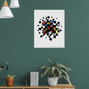 Quadrate und Kreise Abstract II Poster