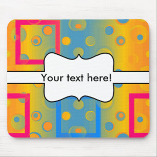 Quadrate und Kreise abstrakte Gestaltung Mousepad