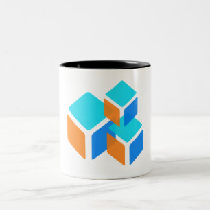 Quadrate Zweifarbige Tasse