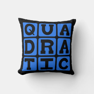 Quadratisch, Mathematische Gleichung Kissen