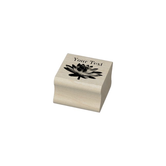 Quadratische Briefmarke Ihres Logos für Ihren Text Gummistempel (Stempel)