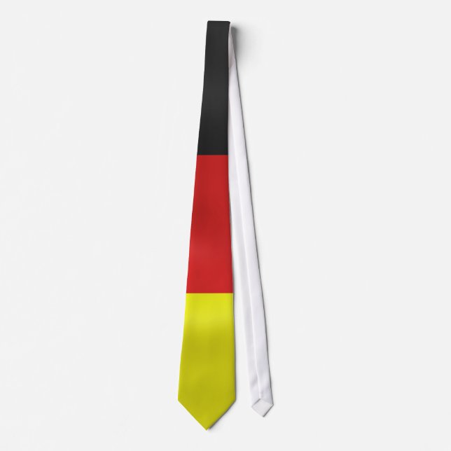 quadratische deutsche Flagge drapiert Krawatte (Vorderseite)
