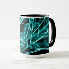 Quadratische Ecken und "neon" zyklische oder himme Tasse