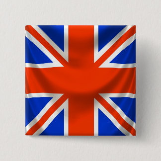 quadratische englische Flagge Button