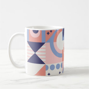 quadratische Formen: Geometrisches Abstraktes Mosa Kaffeetasse