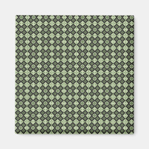 quadratische grüne Textur Kachel klassisches Modeg Magnet
