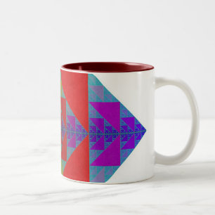 Quadratische Tasse RGB Sierpinski