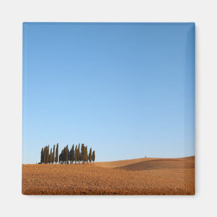 Quadratische Toskana-Landschaft mit Magnet
