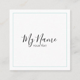 Quadratische Visitenkarte